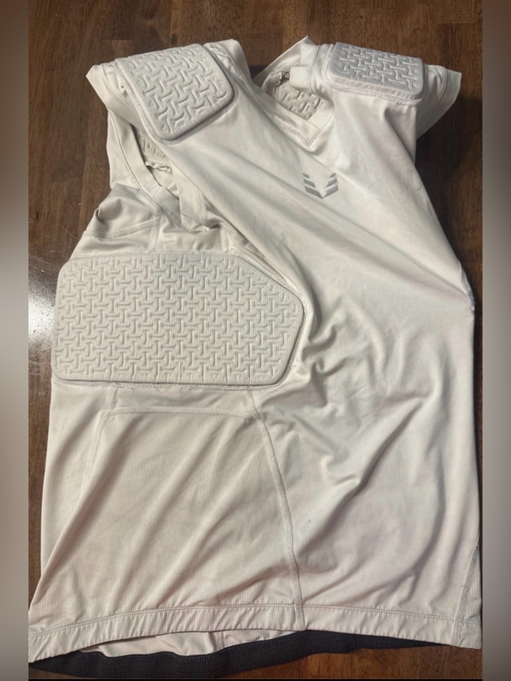 Vicis White Padded Compression Top Football
